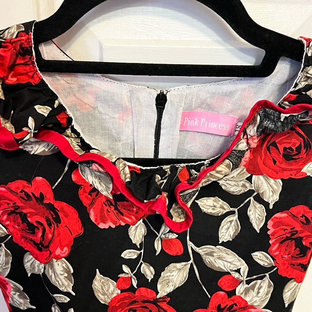 Rose Dress, Pink Princess Youth Size 18 - Picture 3 of 10